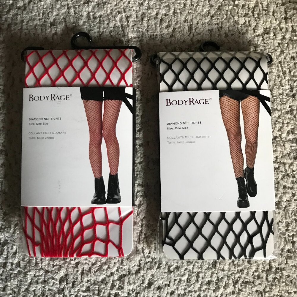Two pairs of fishnet tights from Spencer's - both for $8